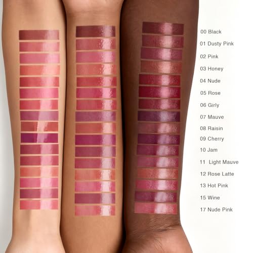 Image of evpct Dark Cherry Jam Honey Lipstick Tinted Lip Balm Oil Stick Women, 10 | Sheer Lightweight, Moisturizing, Shine, Volumizing, Hydrating Nourishing Serum for Glossy Nourished Lips, Cruelty-Free Vegan