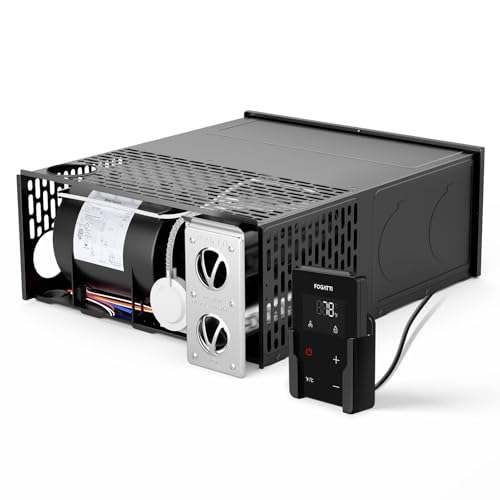 Image of FOGATTI RV Furnace 25,000 BTU Complete Unit- High-Efficiency, Easy Installation RV Heater with Thermostat for Camper, Motorhome & Travel Trailer