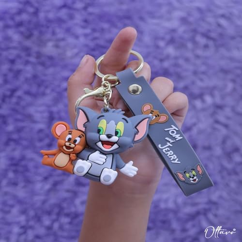 Image of OTTAVO Cute Cartoon 3D Silicone High -Quality PVC Material Keychain, Suitable for Boys and Girls - Pack of 1.
