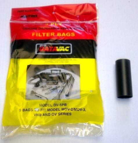 METROVACDV-5PBA 1 Pack Disposable Bags with Adaptor Tube