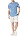 Amazon Essentials Men's Regular-Fit Short-Sleeve Poplin Shirt, Navy Floral, Large