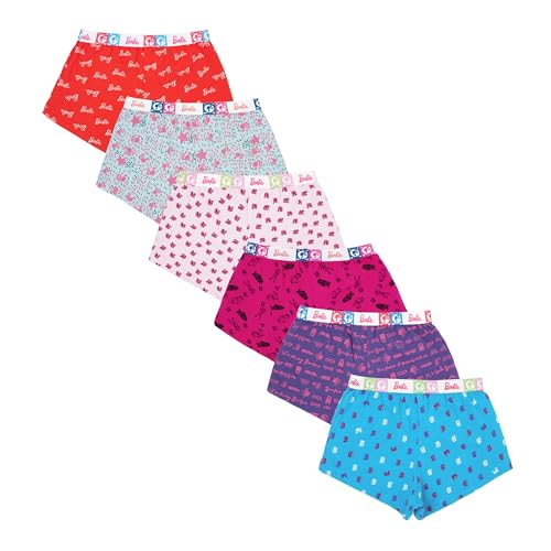 Image of Red Rose Kids Girls Cotton Printed Panty Pack of 6-Assorted