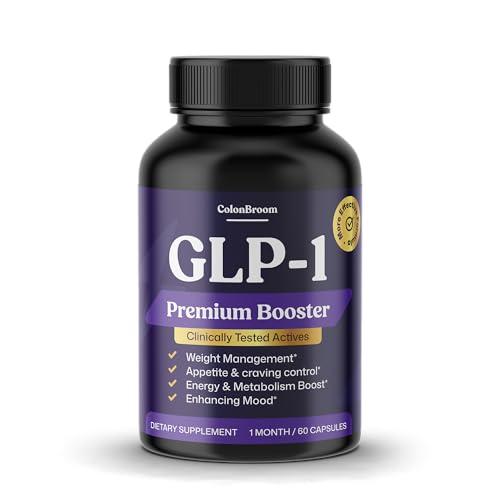 ColonBroom GLP-1 Premium Weight Management Supplement for Women & Men - GLP1 Supports Gut Health, Metabolic Wellness & Appetite Regulation - Vegan, Gluten-Free Diet Capsules - 60 Count