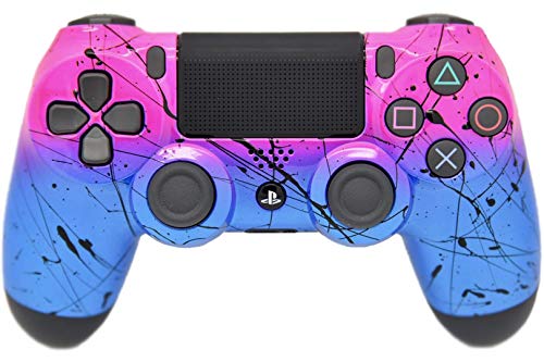 Hand Airbrushed Fade Playstation 4 Custom Controller (Pink & Blue)