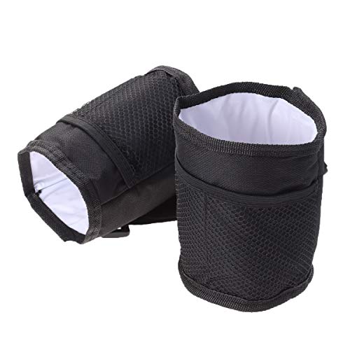 2pc Stroller Cup Holder Bike Water Bottle Bag Bicicleta Cup Holder for Bike Motorcycle Cup Holder Bike Drink Holder Stroller Bike Waterproof Side Hanging Mug Bag Handlebar Portable