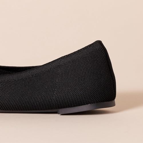 Image of Amazon Essentials Women's Breathable Knit Ballet Flat with Round Toe, Cushioned