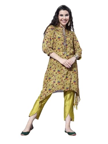 Ensemble kurta pour femme Varanga vert XL | Tunique et pantalon traditionnels