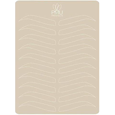 Premium Microblading Practice Skin For Cosmetic Tattooing | Dotted Version (White - 5) Cover