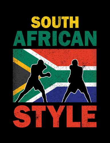 South Africa Boxing South African Flag Boxing Style South Africa Boxer Notebook: Notebook for Day Planning 8.5x11, 100