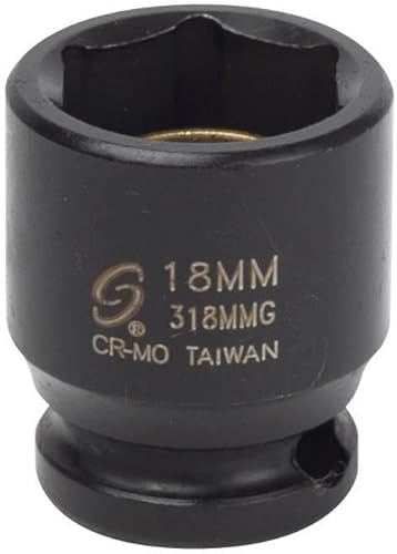 Sunex 318 MMG 3/8-inch UNIDAD 18-mm magnético de vaso de impacto