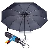 GOODS+GADGETS® Parasol Automatyczny XXL 100 cm - Stormproof Pocket | Składany parasol podróżny z nano-powłoką i 2-warstwową membraną - wiatroodporny, wodoodporny