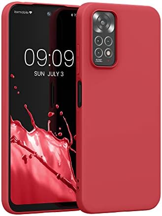 kwmobile TPU Case Compatible with Xiaomi Redmi Note 11 / Note 11S - Case Soft Slim Smooth Flexible Protective Phone Cover - Moss Green