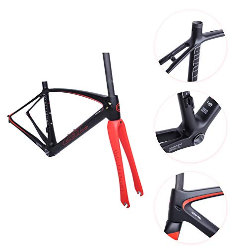 MinCHI257 100% Full Carbon Aero Road Bicycle Frame with Fork BB86 Lightweight 1050g 53cm - Thumbnail 5