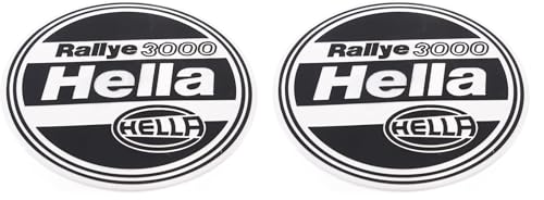 Tapa Rallye 3000 HELLA 8XS142700001 de plástico rígido blanco duradero en pack de dos