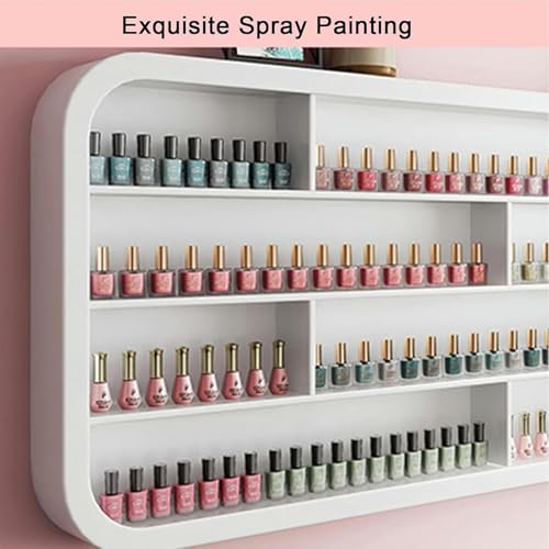 Étagère rangement vernis ongles support mural bois maquillage - 5