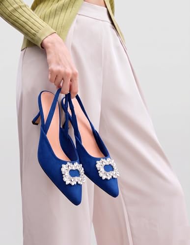 Aviva style blue heels – image 3