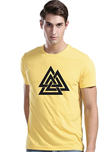 Image of ADRO 100% Cotton Lycra Tshirts for Men Combo Pack of 3 | Regular Fit | Printed T Shirt | Round Neck Half Sleeve| Mens Tshirts