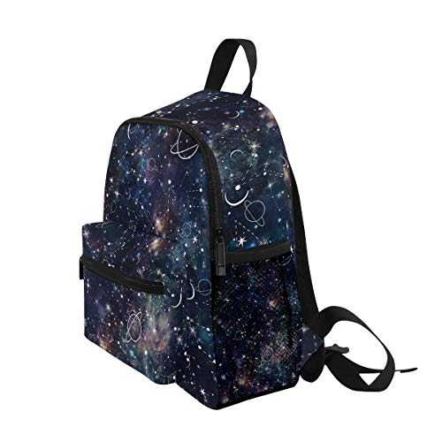 Orezi Night Time Planet And Star Constellation Galaxy Pattern Kids Backpack,Toddler Schoolbag Preschool Bag Travel Bacpack For Little Boy Girl #TOP2