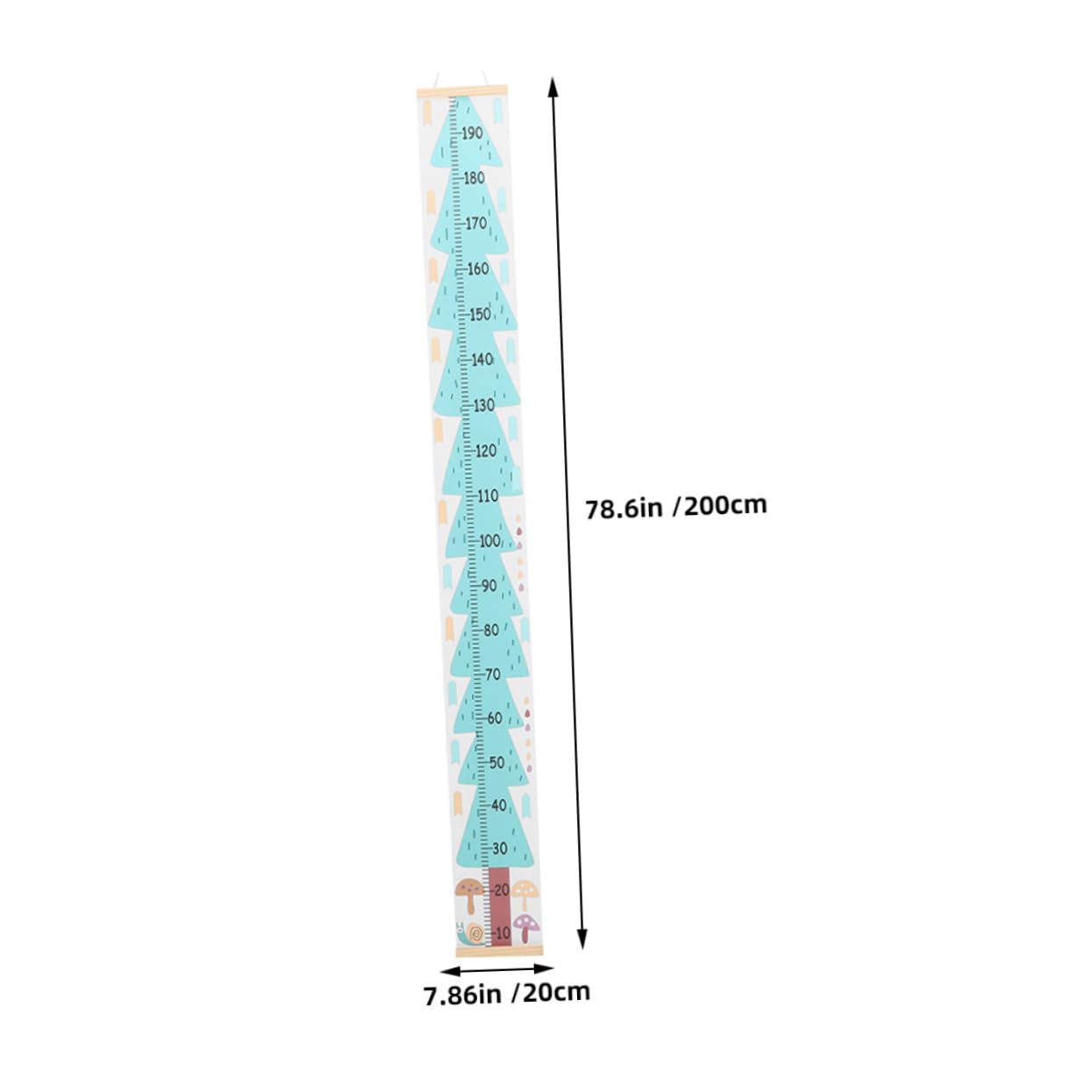2pezzi Tabella Crescita Per Ragazzo Ragazza Righello Appeso Misuratore Altezza Parete Design Minimalista Materiale Durevole