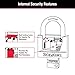 Master Lock Black Vinyl Covered Aluminum Padlock with Key, Keyed-Alike Lock for Toolboxes, Gym Lockers, or Storage Locker, 2 Pack, 141TLF