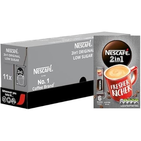 Nescafé 2in1 Low Sugar Instant Coffee Sachets Cover