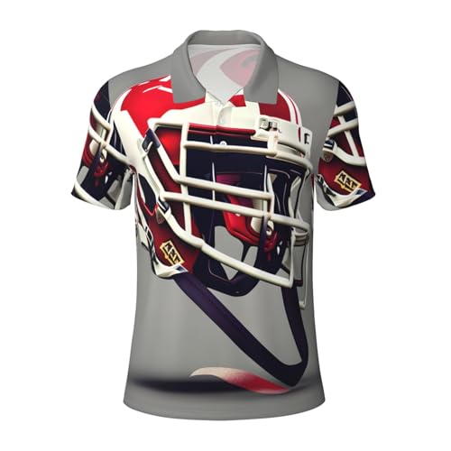 Polo football américain homme manches courtes chemise décontractée