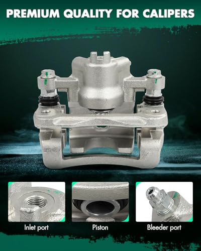 Image of SCITOO Rear Driver Side Disc Brake Caliper 19B3477 Compatible For Hyundai For Accent 2006-2007,For Kia For Forte 2010-2013,For Kia For Forte Koup 2010-2013,For Kia For Rio5 2006-2007,With Bracket 1PC