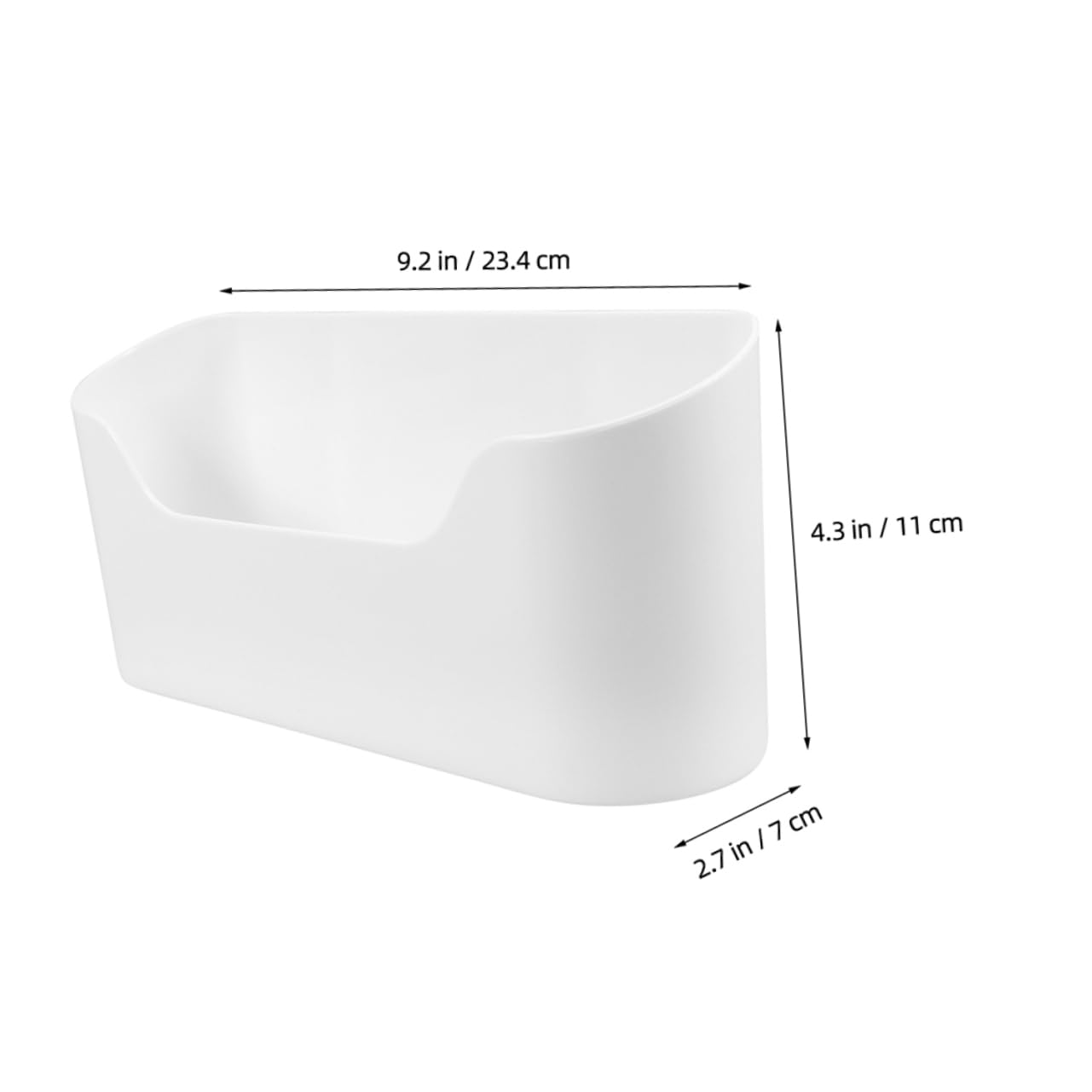 Mikinona Wall Mounted Cabinet Door Organizer Versatile Adhesive Storage Box for Kitchen Fridge Side and Under Sink Shelves for Efficient Space Utilization and Stylish Appearance