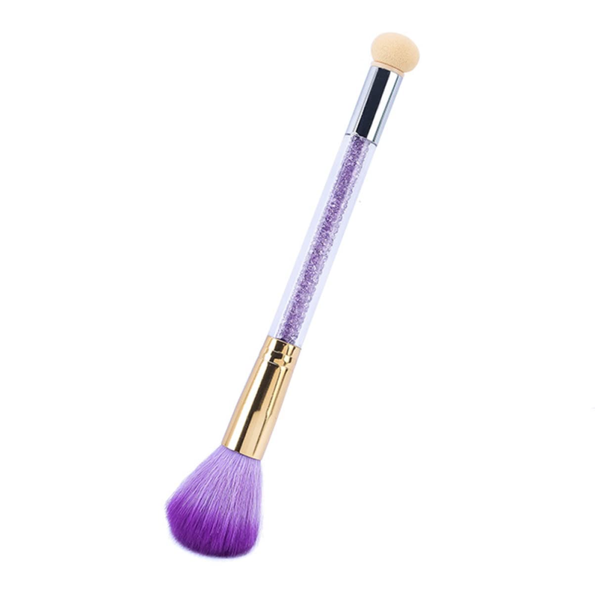 SHERCHPRY Dual Heads Nail Sponge Brush for Professional Nail Art Rhinestone Handle Manicure Tool for Gel More Durable Design for Creative Nail Designs