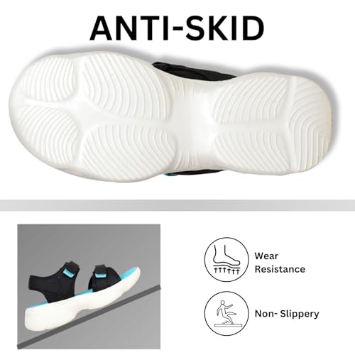 Image of TRASE Sports Sandals For Woman | Comfortable, Soft Cushioned Sole, Lightweight And Trendy Footwear | Adjustable Strap Womens Sandals | Casual And Stylish Floaters For Daily Use