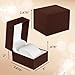 Prestige & fancy Premium Brown Watch Gift Box with Pillow – Single Watch case Storage Box PU Wristwatch Display Case Organizer for men and women