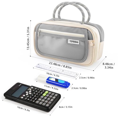 Image of TOPBIDAI Large Pencil Case Pouch School Supplies for Girls Boy Women Men