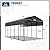 MFSTUDIO RV Carport 14x25 ft, Outdoor Heavy Duty Carports, Height 13 ft for Large RVs Metal Shed Canopy Shelters Garage Shelter Shade Car Ports with Galvanized Roof for Cars, Truck and Boats ?