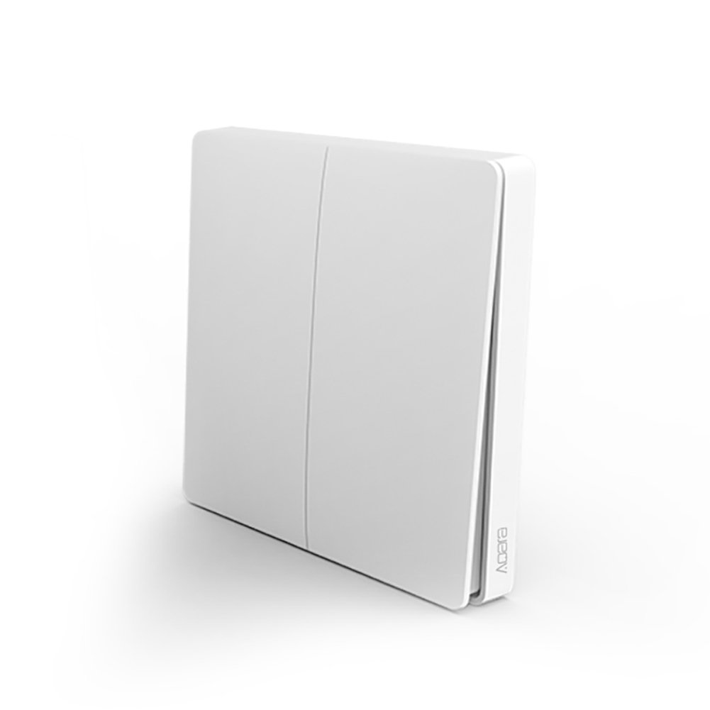 Aqara Aqara Smart WiFi Light Switch Wireless Telefon Remote Control ZiGBee Anschluss Wandschalter, Timing/Türklingel-Funktion (Doppel Taster)