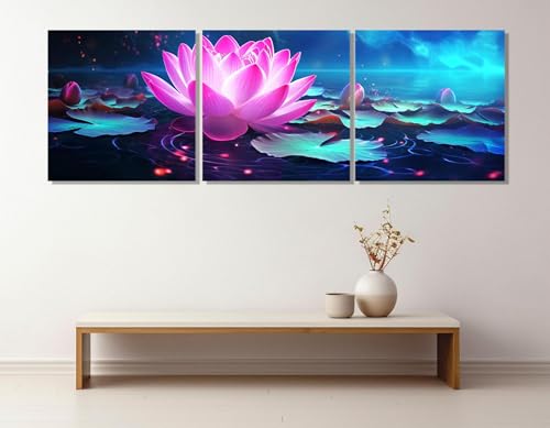 Décoration murale florale lotus pour créer un espace zen chez soi