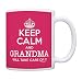 Mother's Day Gift Keep Calm Grandma Will Take Care of It Funny Gift Coffee Mug Tea Cup Pink