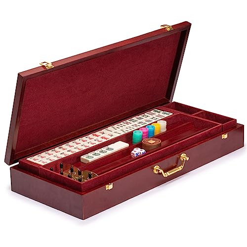 American Mahjong Set Classic con 166 Fichas y Estuche de Madera miniatura 4