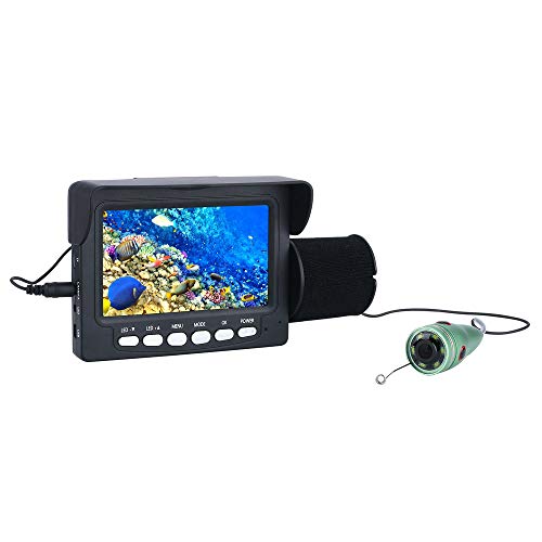 4,3-Zoll-Aluminium-Unterwasser-Fischerei-Kamera-Kit 6 PC 1W Infrarot-LED-Licht mit HD-Festplatten-Recorder-Farbmonitor (15m, 30m),30m