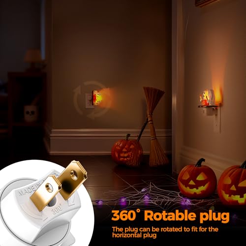 Briignite Halloween Ghost Campfire Flickering LED Plug-In Night Light (2 Styles) - image 3