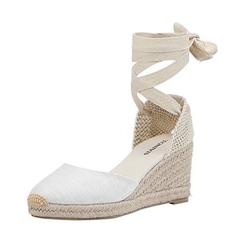 Womens Platform Wedges Espadrilles, 2.5