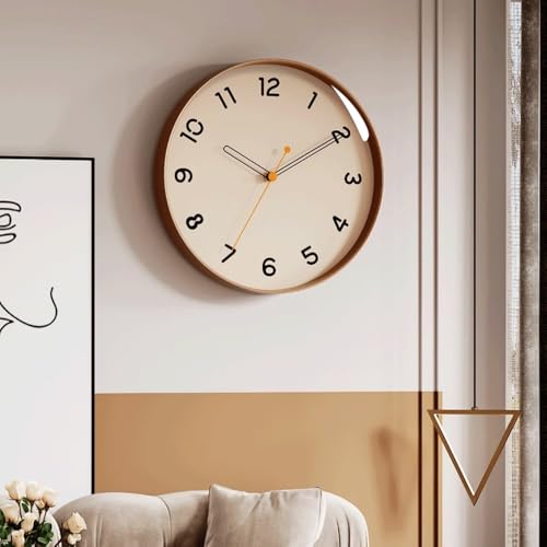 Horloge murale silencieuse sans tic-tac pour chambre à coucher et salon - 5