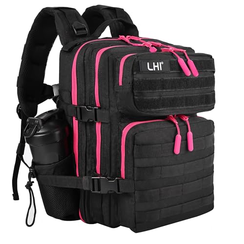 Image of LHI Tactical Military Backpack for Men and Women 25L /35L Army Assault Pack Bag Small Rucksack with Bottle Holder