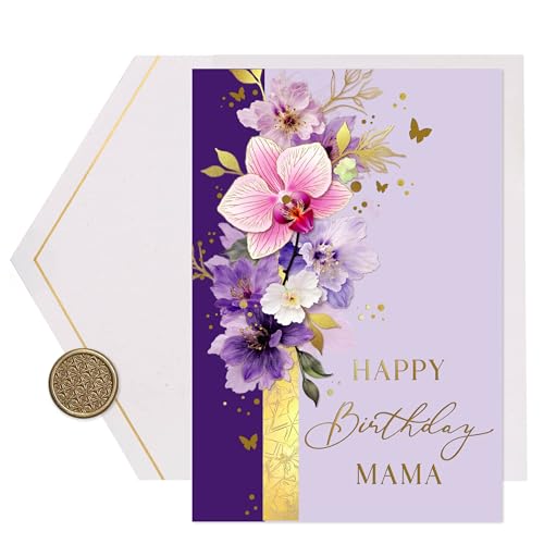 Joli Coon Papeterie Geburtstagskarte Mama ELEGANT - Premium Geburtstagskarte Mama mit Kuvert und echtem Wachssiegel Joli Coon Papeterie Geburtstagskarte Mama ELEGANT - Premium Geburtstagskarte Mama mit Kuvert und echtem Wachssiegel