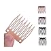 50pcs/Lot Hair Combs Wig Plastic Combs and Clips for Wig Cap Wig Combs for Making Wigs 7-teeth Hair Clips (Blonde)