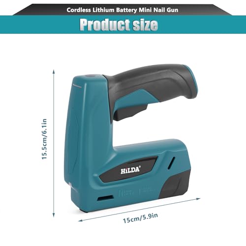 Cordless Staple Gun, 2 in 1 Rechargeable Stapler Nailer Lightweight Electric Stapler with USB Cable, 2000 Pcs Staples for Upholstery Crafts Roofing Carpeting Woodworking Repair, Blue - Image 8