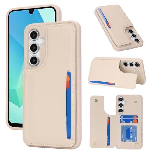 Protection Samsung Galaxy A16 5G portefeuille beige homme femme iCoverCase