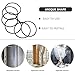 FIXOSHEE 20pcs Round Shower Curtain Easy Install Hooks for Bathroom Curtains Sturdy Design Smooth Finish Compatible All Rod