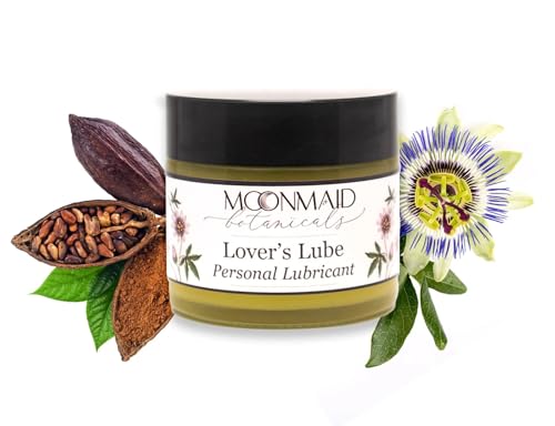 MoonMaid Botanicals Lover's Lube Natural Lube for Women | Organic Oil Based Lubrication Alternative with Menthol for Smooth Sensation | Olive Oil, Shea Butter Infusion with Herbs - Image 8