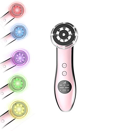 Preisvergleich Produktbild BLTX Ultraschallgerät Schönheit Gerät,Massagegerät Maschine Mitesser Akne Entferne Anti-Falten / Aging,ION Photon Hautpflege für Körper und Gesicht 5in1 Kosmetischer Ultraschall,6 Modi,2
