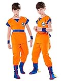 KONLIYU Boys Cosplay Outfits Anime Costumes For Kids Halloween Dress Up Costume,XL